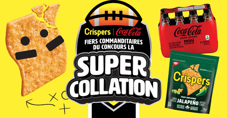 Crispers et Coca-Cola : Fiers commanditaires du concours la super collation